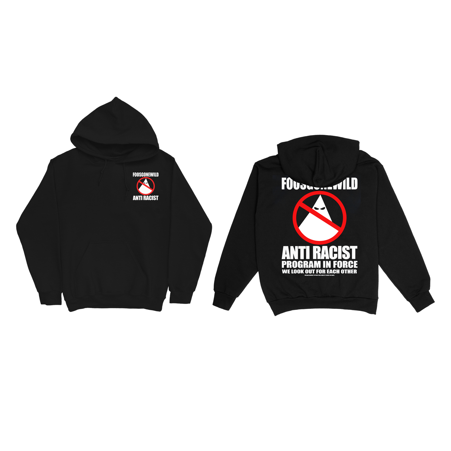 Anti-Racist Black Hoodie