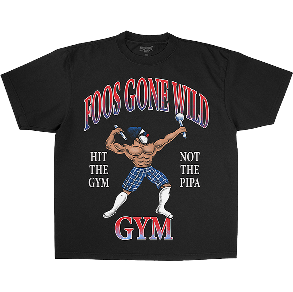 Hit The Gym Black T-Shirt