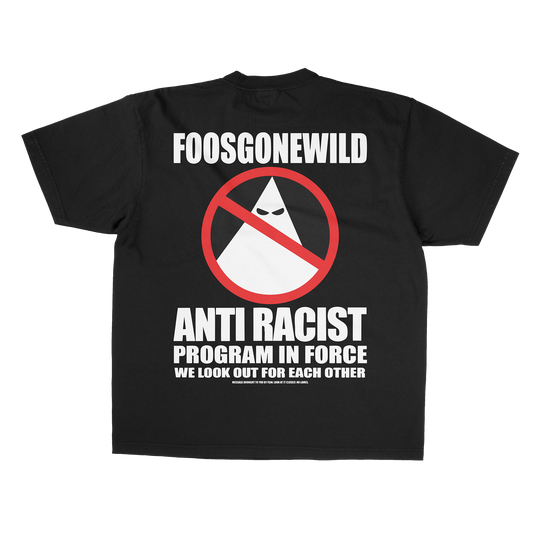 Anti-Racist Black T-Shirt Back