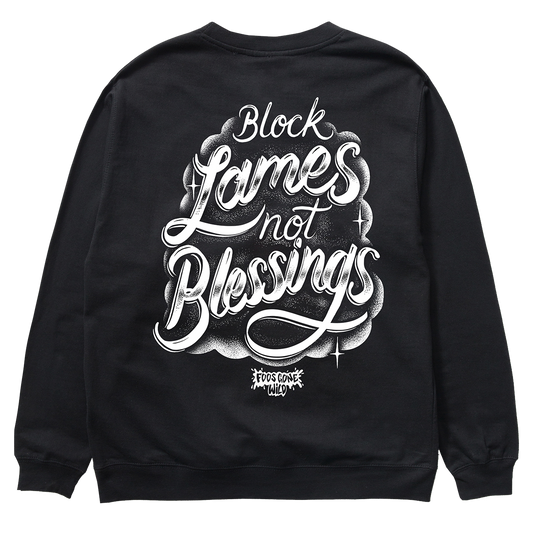 Blessings Black Sweatshirt Back