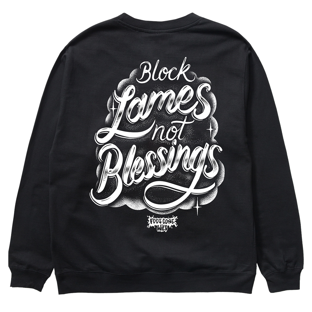 Blessings Black Sweatshirt Back