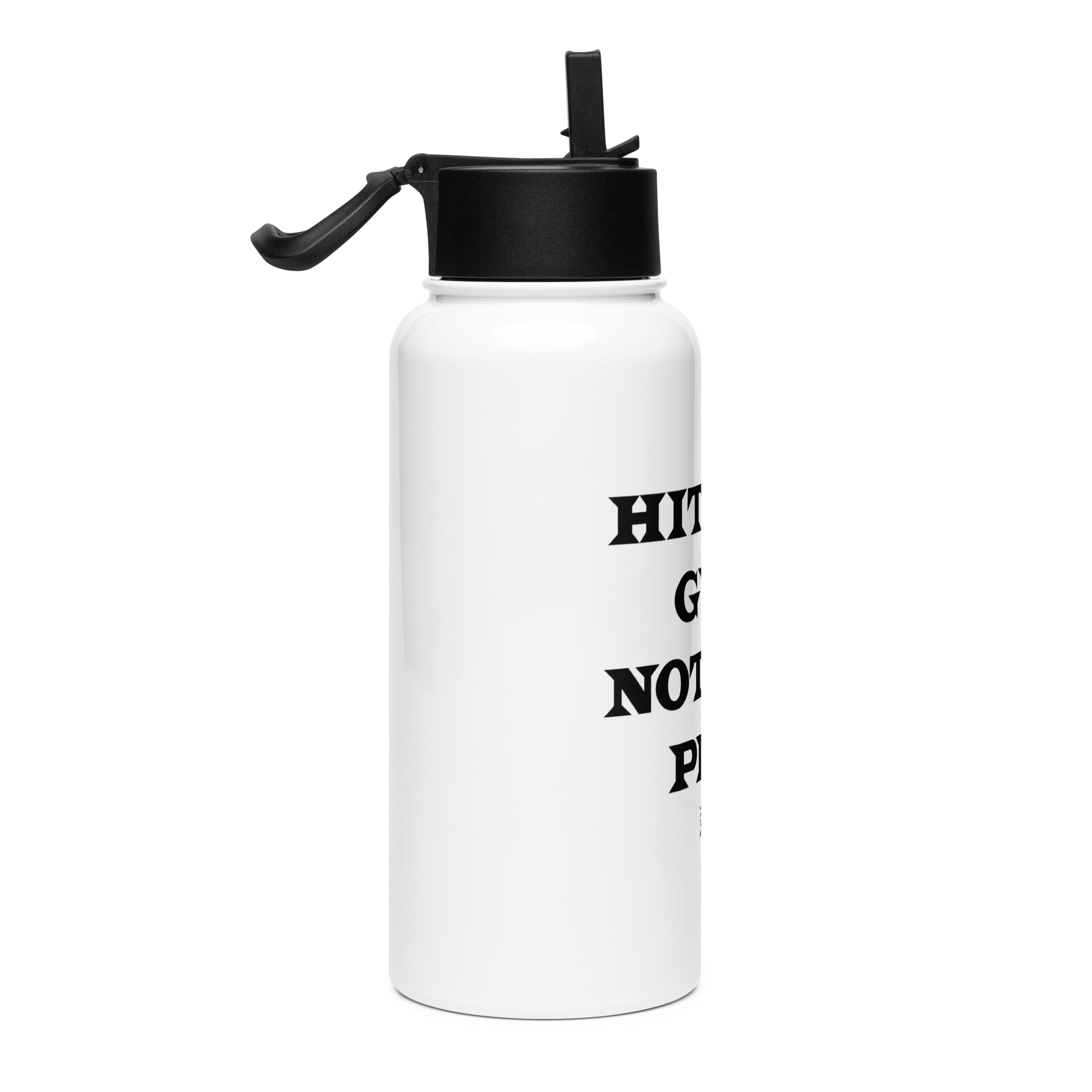 Hit The Gym Not The Pipa Water Bottle Left