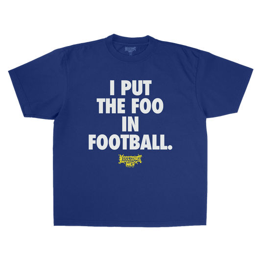 The Foo in Football Royal Blue T-Shirt