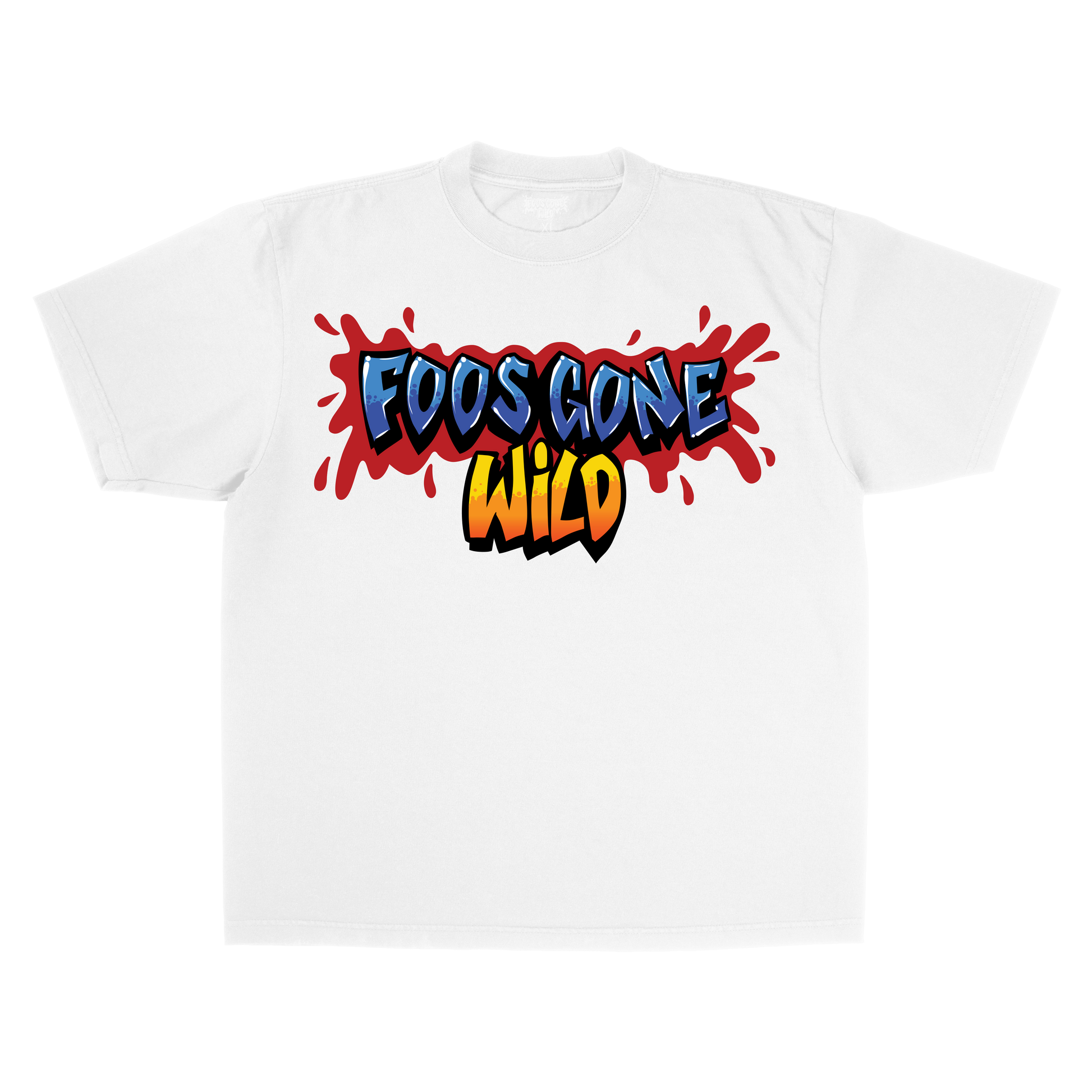 White Logo Tee