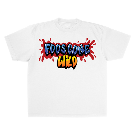 White Logo Tee