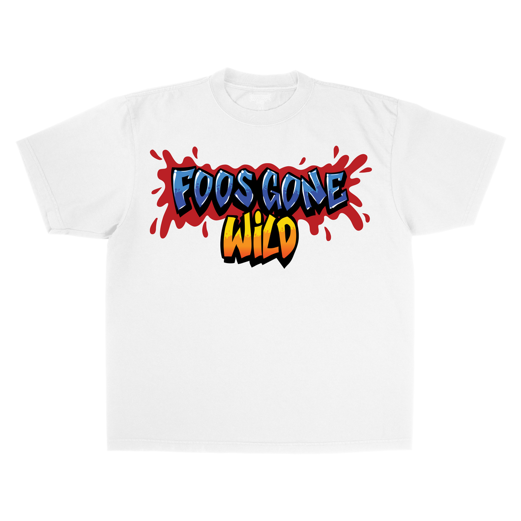 White Logo Tee